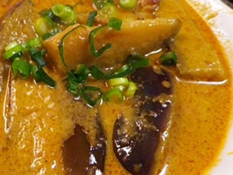 豚ナスのレッドカレー